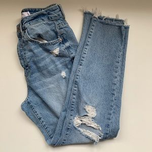 Garage ripped mom jeans